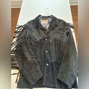 Schott Men’s Western Jacket sz 40 Vintage Black